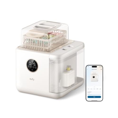 eufy S1 Pro Baby Bottle Washer, Sterilizer & Dryer, Water Softener | All-in-One Time Saver: 3D HydroBlast 360° Jets, 212°F Steam Sterilizer, Fast Drying & Built-in Water Softener, Pump Parts