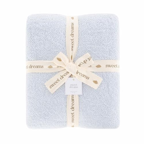 Sweet Dreams Soft 30x40 Baby Blanket - Breathable Blanket for Boys & Girls, Swaddle, Tummy Time (Blue)