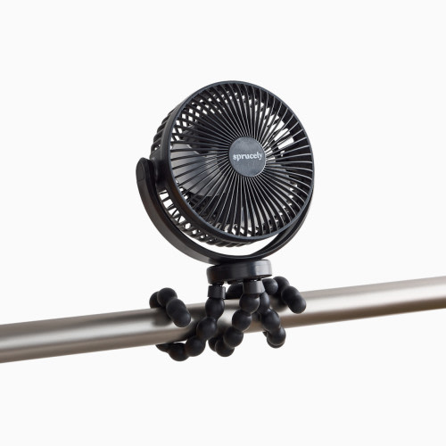 Sprucely Portable Stroller Fan - Black