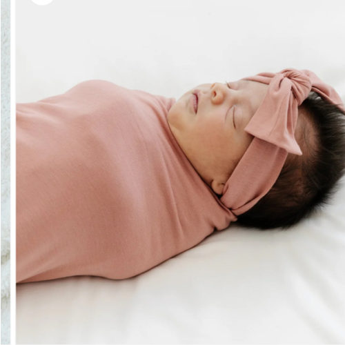 LUSH RECEIVING BLANKETS in BALLET SLIPPER