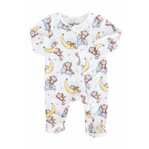 Monkey See, Monkey Snooze Zipper Footie