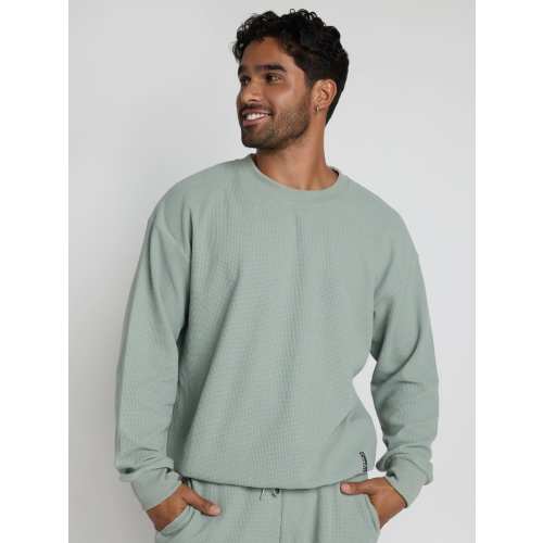 Waffle Lounge Long Sleeve | Waffle Knit Long Sleeve Shirt | Comfrt