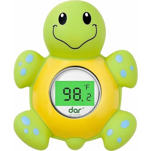 Baby Bath Thermometer for Tub,Floating Digital Water Temperature Thermometer with Instant Accurate Reading,3-Color Safety Light,Auto On/Off for Newborn,Infant & Toddler
