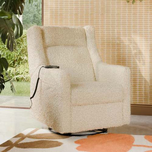 Kiwi Deluxe Power Recliner and Swivel Glider with Heat and Massage