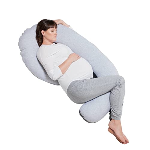 ComfySure Full Body Pregnancy Pillow - 58" J Shaped Maternity Pillow for Pregnant Women - Hypoallergenic, Comfortable, Plush and Therapeutic