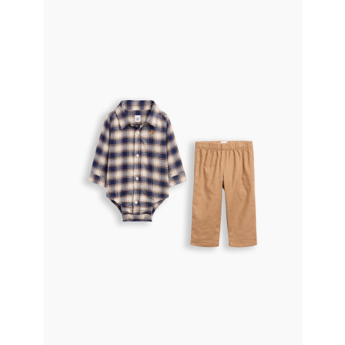 Baby Flannel Two-Piece Outfit Set