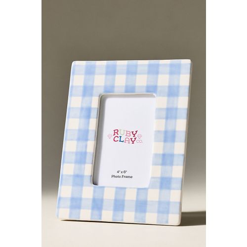Ruby Clay Ceramic Gingham Frame