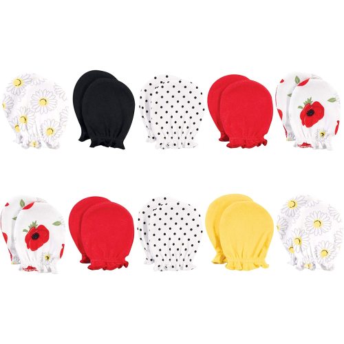 Hudson Baby Unisex Baby Cotton Scratch Mittens