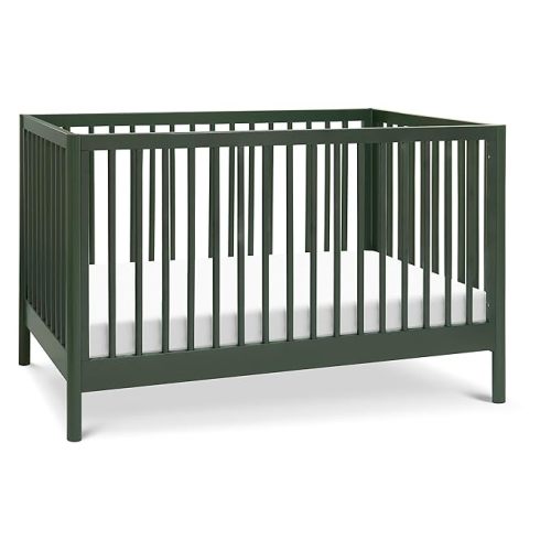 DaVinci Birdie 3-in-1 Convertible Baby Crib with Toddler Bed & Daybed Conversion, Durable & Easy to Assemble - GREENGUARD Gold Certified w/ 4 Adjustable Mattress Heights - Forest Green