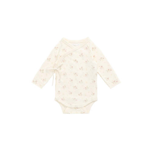 Organic Cotton Marina Bodysuit - Thelma Parchment – Jamie Kay USA