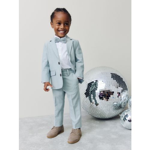 Blue Blazer Shirt Trousers and Bow Tie Set (3mths-9yrs)