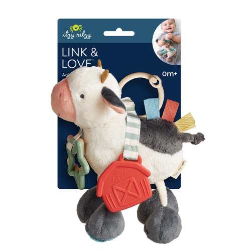 Cow Itzy Friends Link & Love™ Activity Plush | Itzy Ritzy