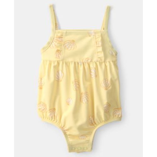 Baby Girls' One-Piece Shell Swimsuit