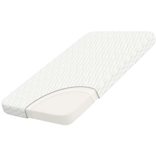 Wellzee Rectangle Bassinet Mattress 35"x20", Water Resistant Lining, Breathable Washable Cover, High-Density Foam