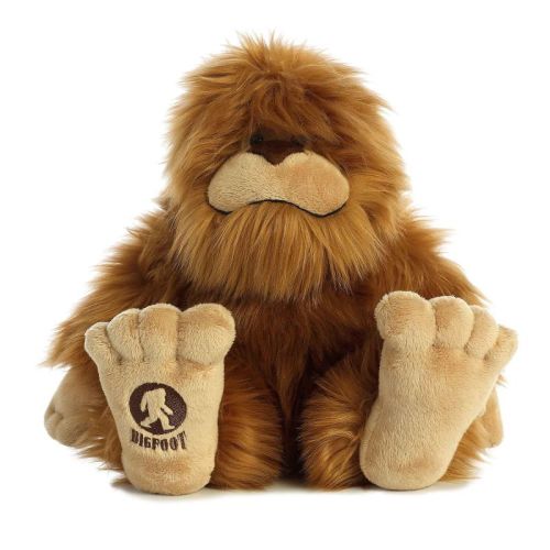 Aurora Large Big Foot Fantasy Mysterious Stuffed Animal Brown 12.5"