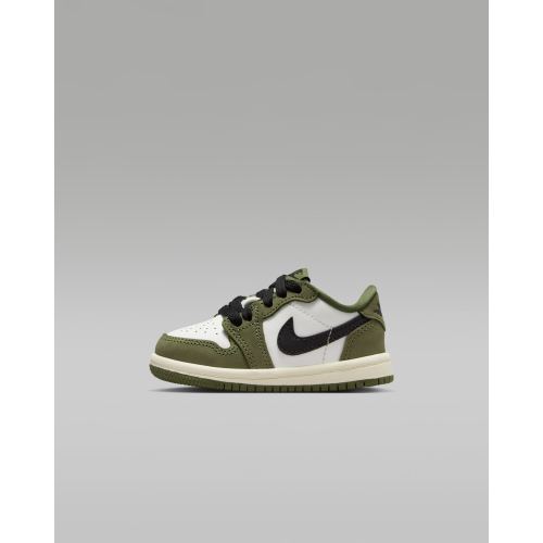 Air Jordan 1 Retro Low "Medium Olive and Summit White" Baby/Toddler Shoes. Nike.com
