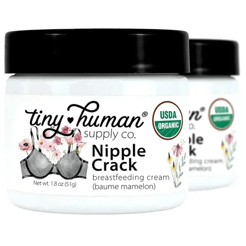 Organic Nipple Cream, Nipple Crack Lanolin Free Nipple Butter (2 Pack), Balm for Breastfeeding Mothers, No Need to Wash Off, Safe for Baby and Mama