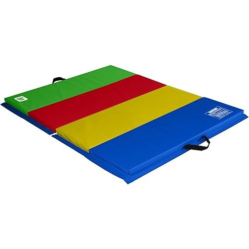 We Sell Mats - 4 ft x 6 ft x 2 - Personal Fitness & Exercise Mat for Home Workout - Lightweight and Folds for Carrying – All Purpose Gym Mat – Thick Mat for Yoga, Pilates, Stretches, Floor Exercises