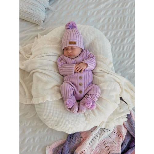 Little B's Ribbed Beanie - Violet