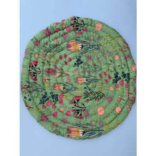 Indian Handmade Baby Quilt, New Born Child Round Baby Blanket