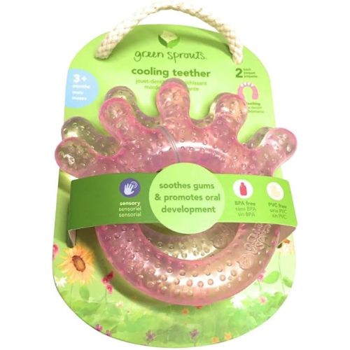 Teether Pink Purple Hand, 2 Count