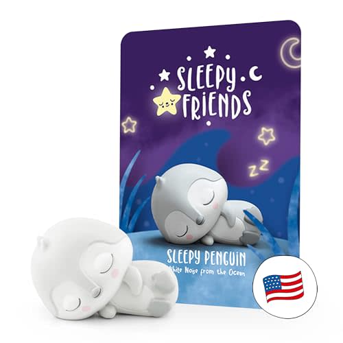 Tonies Sleepy Friends: White Noise from The Ocean Audio Toy Figurine Featuring Sleepy Penguin