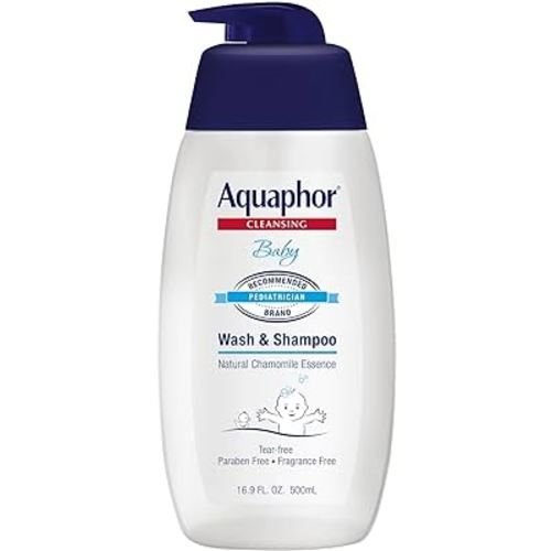 Aquaphor Baby Wash & Shampoo Fragrance Free - 16.9 oz, Pack of 4