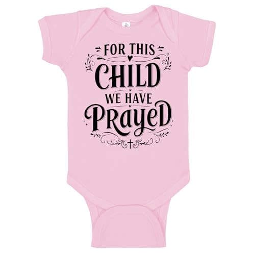 Aiden's Corner Cute For This Child We Have Prayed Pregnancy Announcement or Baptism Christening Clothes