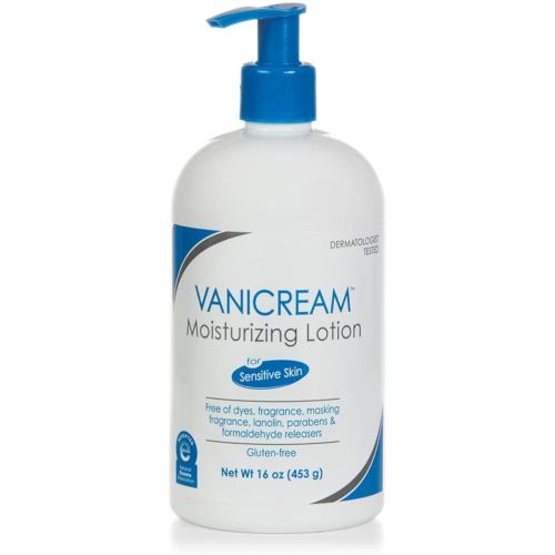 Vanicream Moisturizing Lotion with Pump | Fragrance and Gluten Free | For Sensitive Skin | 16 Ounce (Pack of 1)