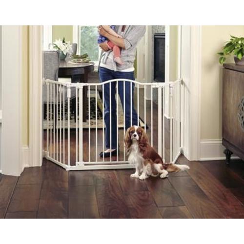NORTH STATES Deluxe Hardware Mount Dog Gate, White - Chewy.com