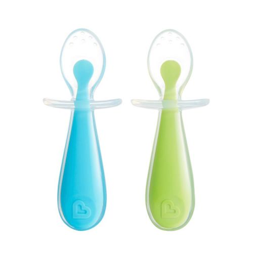 Munchkin Gentle Scoop Spoons - Blue/Green - 2pk