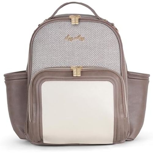 Itzy Ritzy Unisex Baby Mini Diaper Bag, Vanilla Latte-Plus