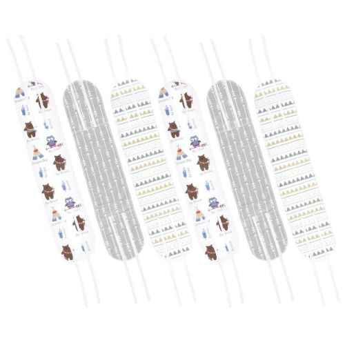 Luvable Friends Unisex Baby Belly Binder 6pk, Be Brave, 0-6 Months