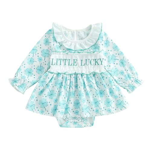 MoZiKQin Baby Girl Ruffle Romper Newborn Dress Long Sleeve Letter Bowknot Doll Collar Bodysuit Skirt Cute Spring Clothes