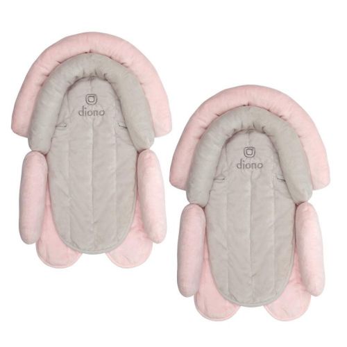 Diono Cuddle Soft 2-Pack 2-in-1 Baby Head Neck Body Support Pillow for Car Seats and Strollers