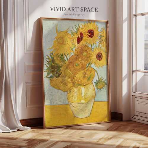 Vincent van Gogh Painting Print: Sunflowers 2 | Canvas Print | Giclée Print | Large Wall Art Print | Fine Art Print | Post-Impressionist Art