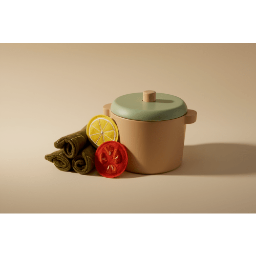 Sitti’s Warak Enab (Dolma) Pot – Traditional Grape Leaves Cooking Play Set