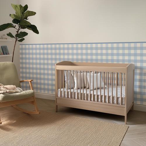 Gingham Wall Panels ~ Modern Nursery Decor ~ Tween Room Wall Decals - Rent Home Decoration