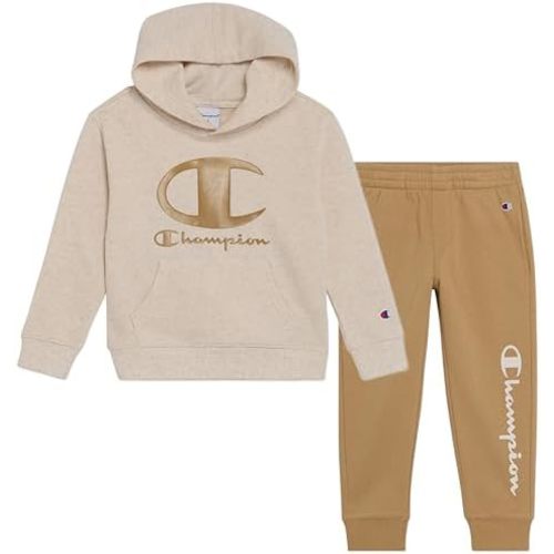 Champion Boys Jogger Set Fleece Hoodie and Sweatpants Tracksuit