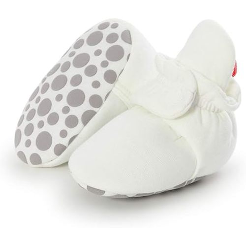 HsdsBebe Unisex Newborn Baby Cotton Booties Non-Slip Sole for Toddler Boys Girls Infant Winter Warm Fleece Cozy Socks Shoes