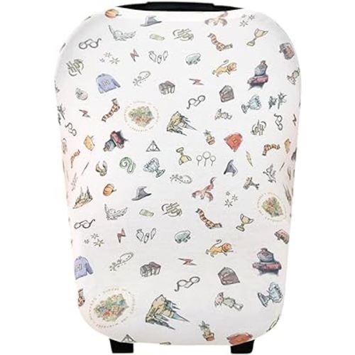 Copper Pearl Multi-Use Cover: Car Seat Covers, Nursing Cover, and Stroller Cover - Stretchy Fabric, All-Season Use, Stylish Designs, Easy Access for Moms - Wizarding World™