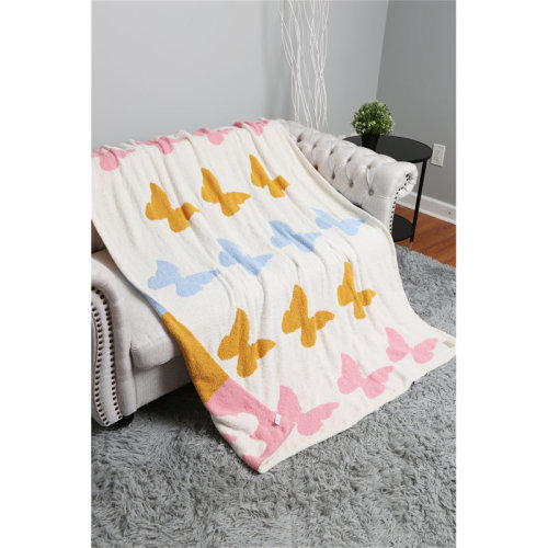 COMFYLUXE Animal Pattern Luxury Soft Throw Blanket - BUTTERFLY | Wayfair