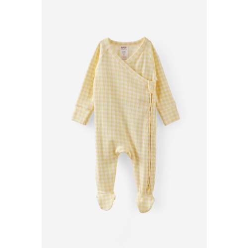 Organic Pointelle Cross Over Zip All In One