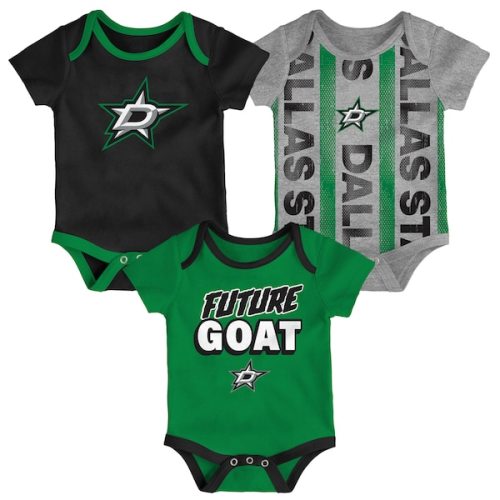 Dallas Stars Infant Loyal Buddies Three-Pack Bodysuit Set