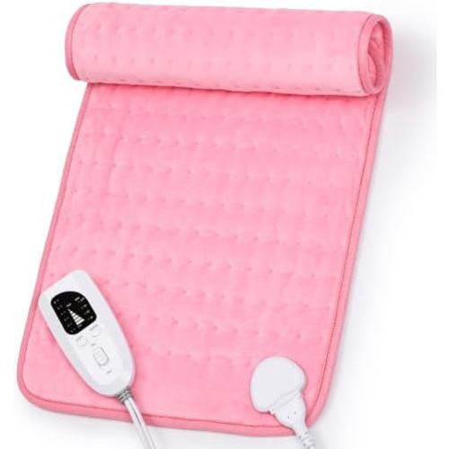 Heating Pad,Electric Heating Pad,Heating Pad for Back (Pink, 24"x12")