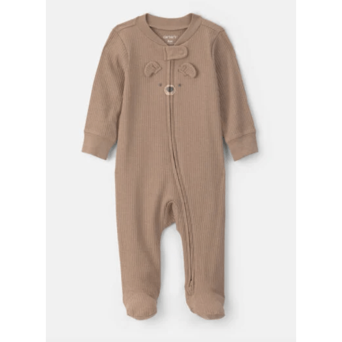 Baby Teddy Bear 2-Way Zip Snug Fit Sleep & Play Pajamas - Grey | Carter's