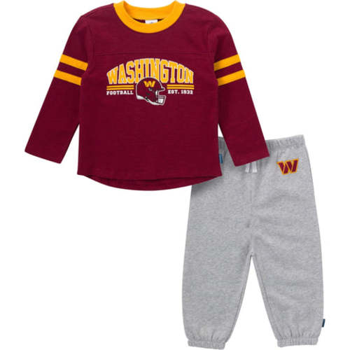2-Piece Infant & Toddler Boys Washington Commanders Shirt and Sweatpant Set