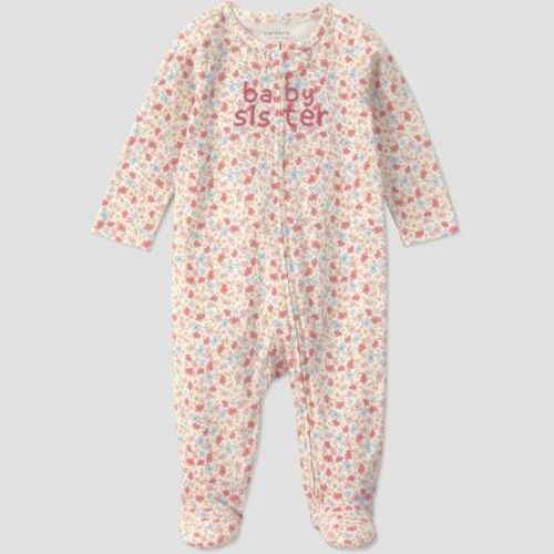 Carter's Just One You® Baby Girls' Floral "baby sister" Sleep N' Play - Pink Newborn