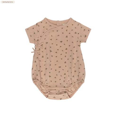 Girls Romper | Kimono Romper | Floral Pointelle | Ely’s & Co