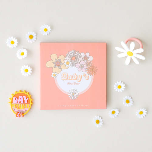 Flower Child Memory Book and Teether Set Default Title